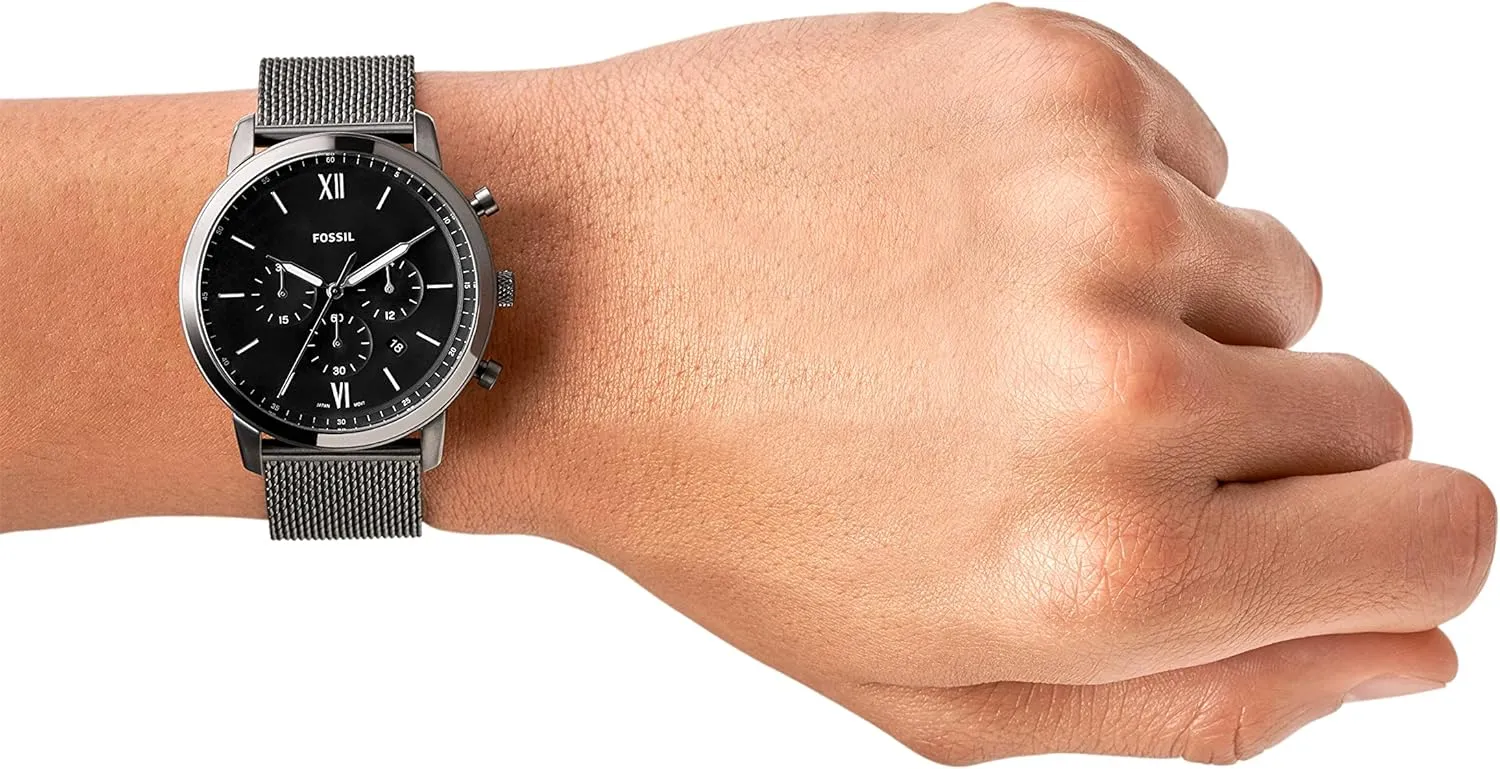 Fossil Men's Neutra Quartz Stainless Steel and Leather Chronograph Watch