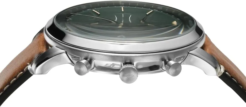 Fossil Men's Neutra Quartz Stainless Steel and Leather Chronograph Watch