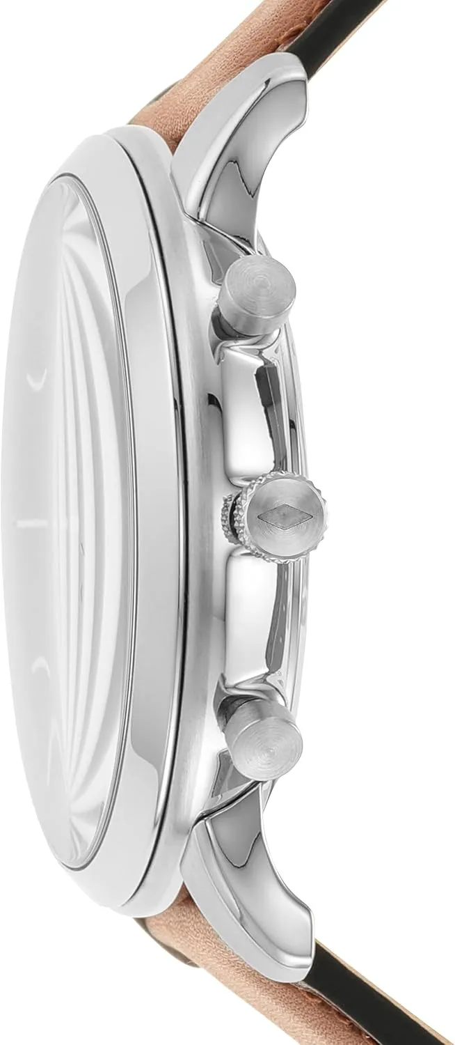 Fossil Men's Neutra Quartz Stainless Steel and Leather Chronograph Watch