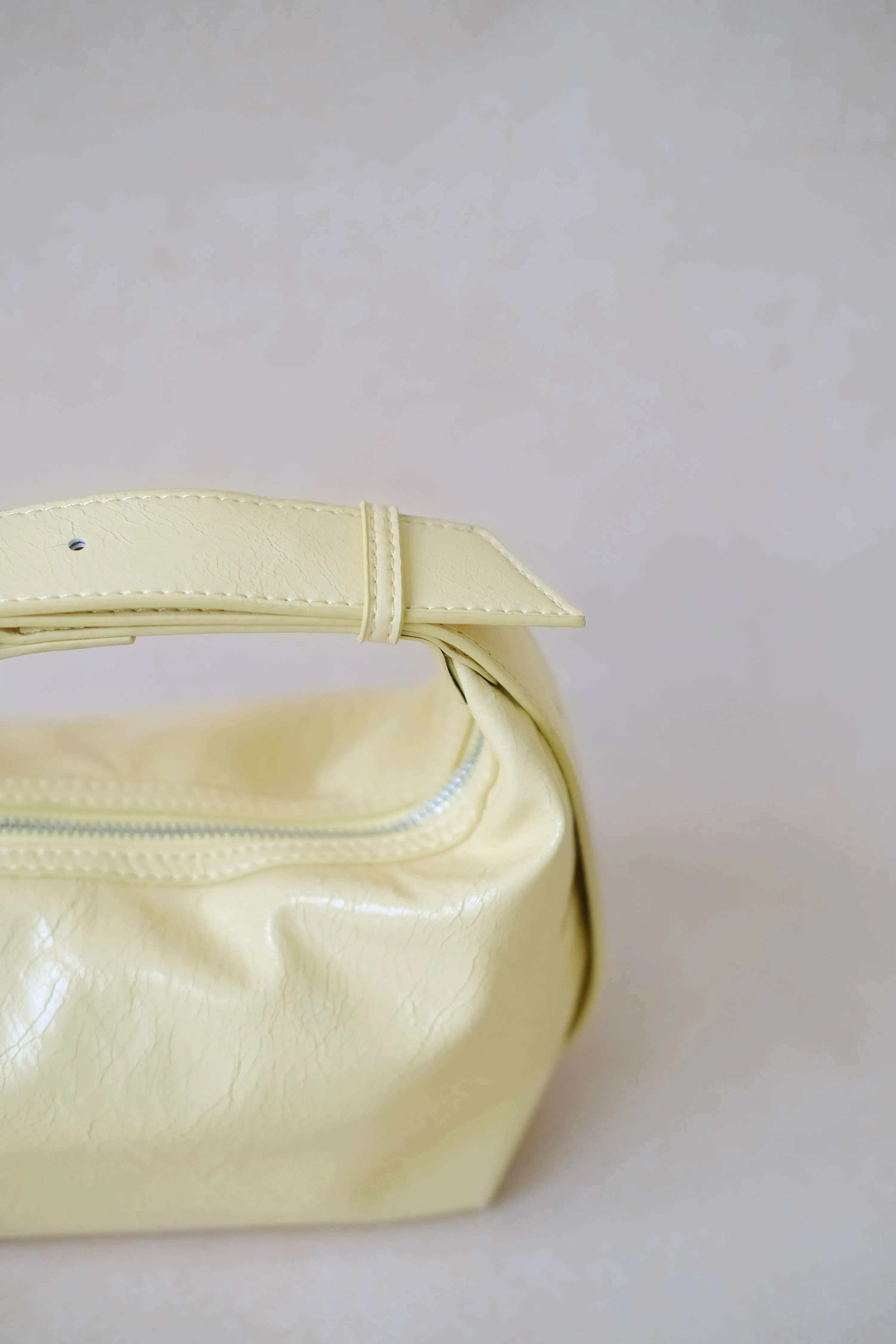 French Retro Lunch Box Bag In Macaroon Yellow