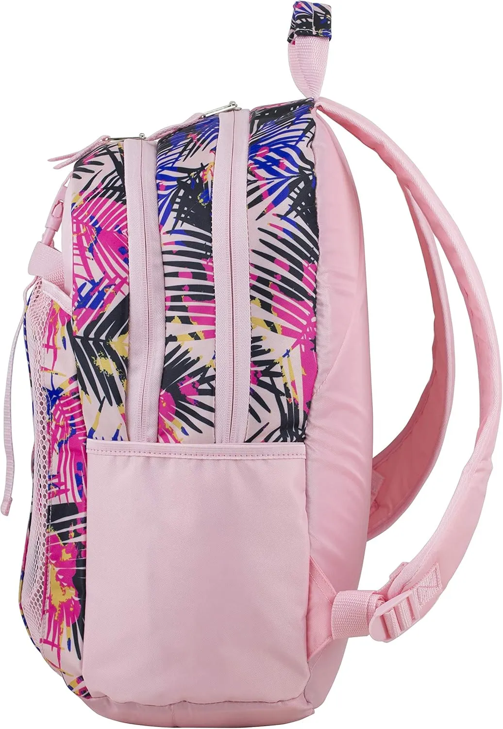 FUEL Lunch Backpack Set Teens Student Water Resistant Bookbag Bag Soft Reusable Insulated Cooler Lunch Box Thermal Travel Office Lunch Bag, Tropical Palm Trees