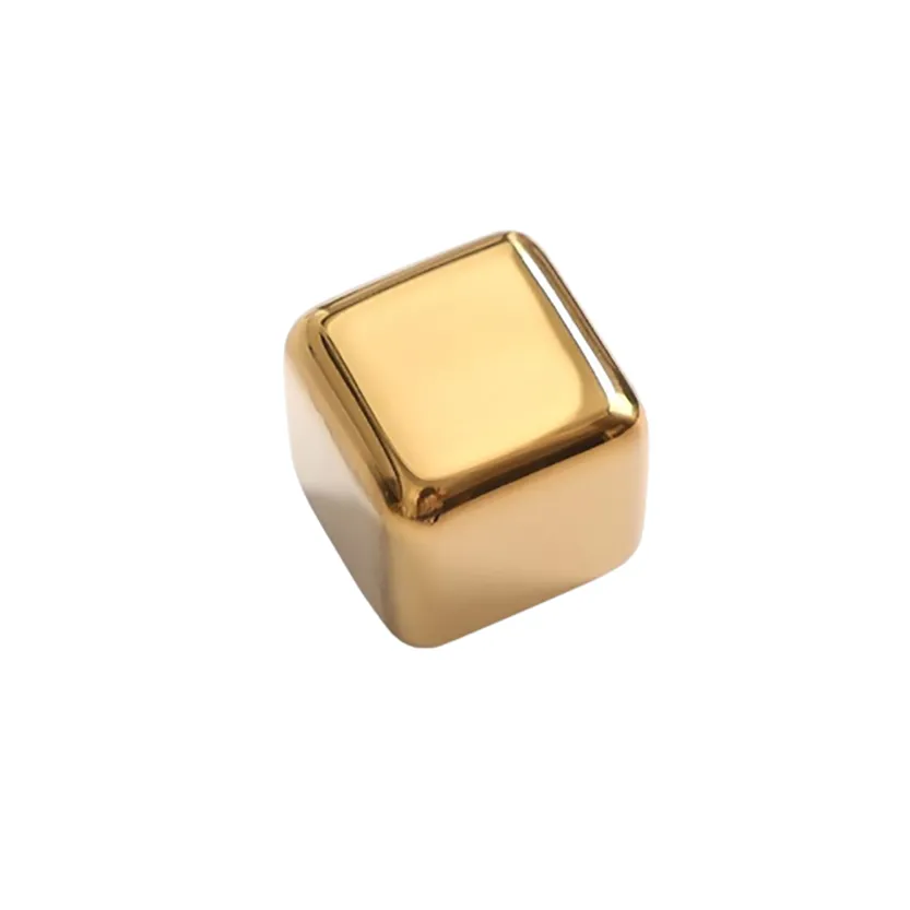 Funki Buys | Whisky Stones | Gold Stainless Steel Ice Cube Sets