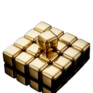 Funki Buys | Whisky Stones | Gold Stainless Steel Ice Cube Sets