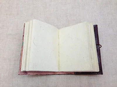 Ganesh Embossed on LARGE Leather Bound Handmade Paper Journal Diary Note Book