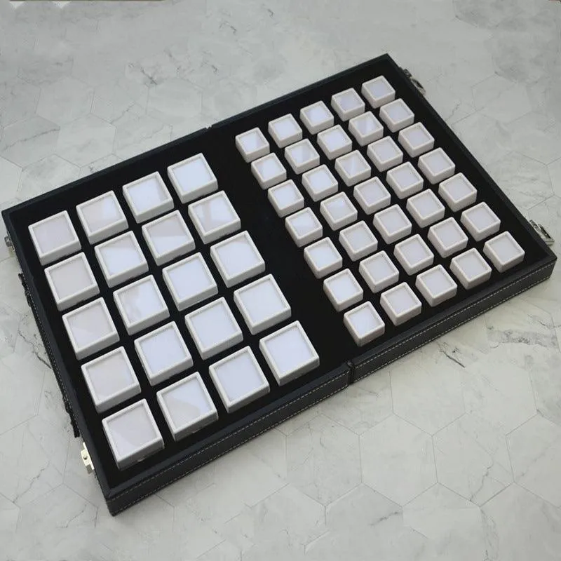 Gem Boxes Salesman Suitcase w/ Lock (Gem Boxes Included)-JPM0129