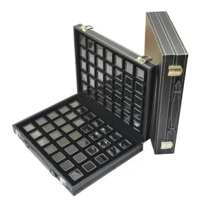 Gem Boxes Salesman Suitcase w/ Lock (Gem Boxes Included)-JPM0129