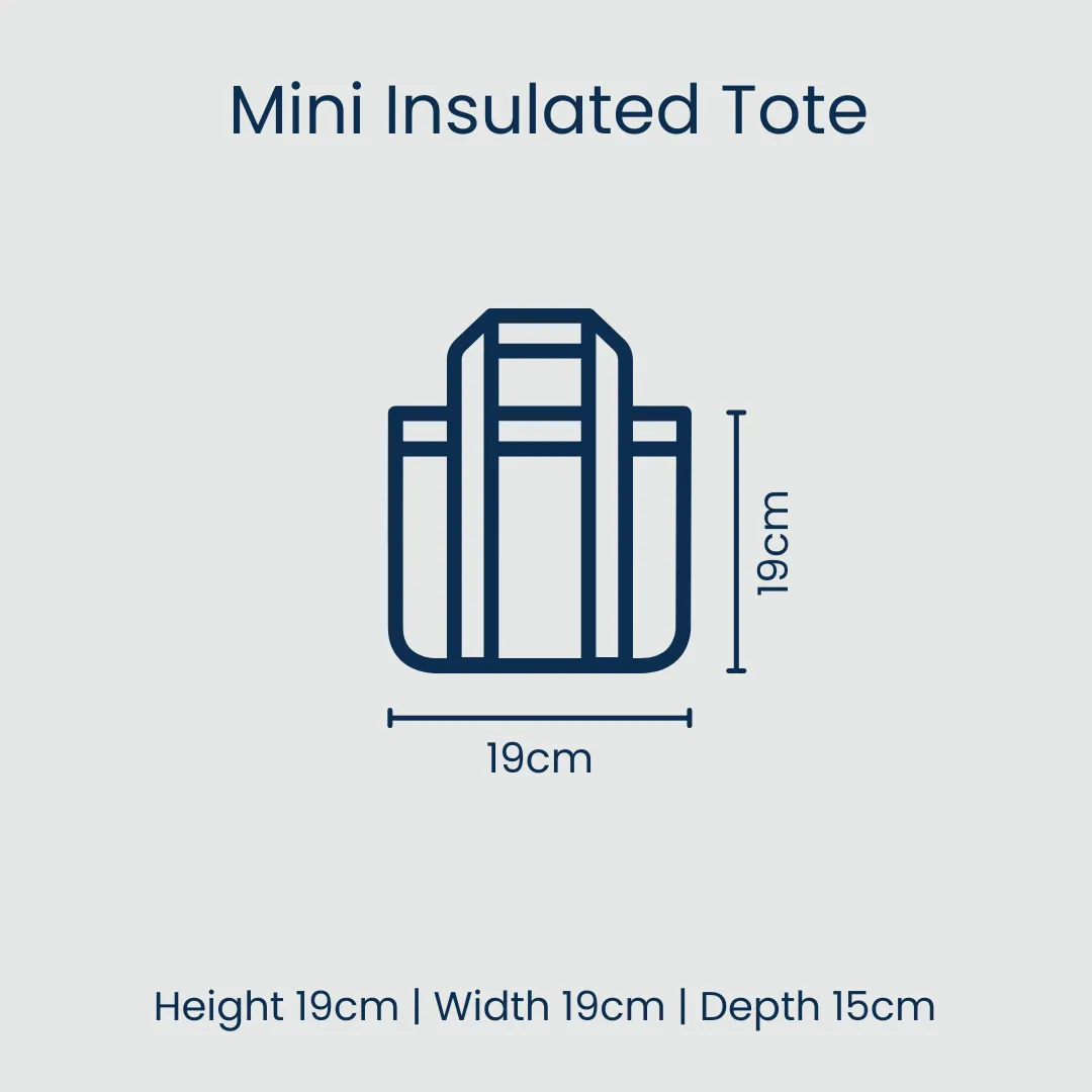 Geo Floral Mini Insulated Tote