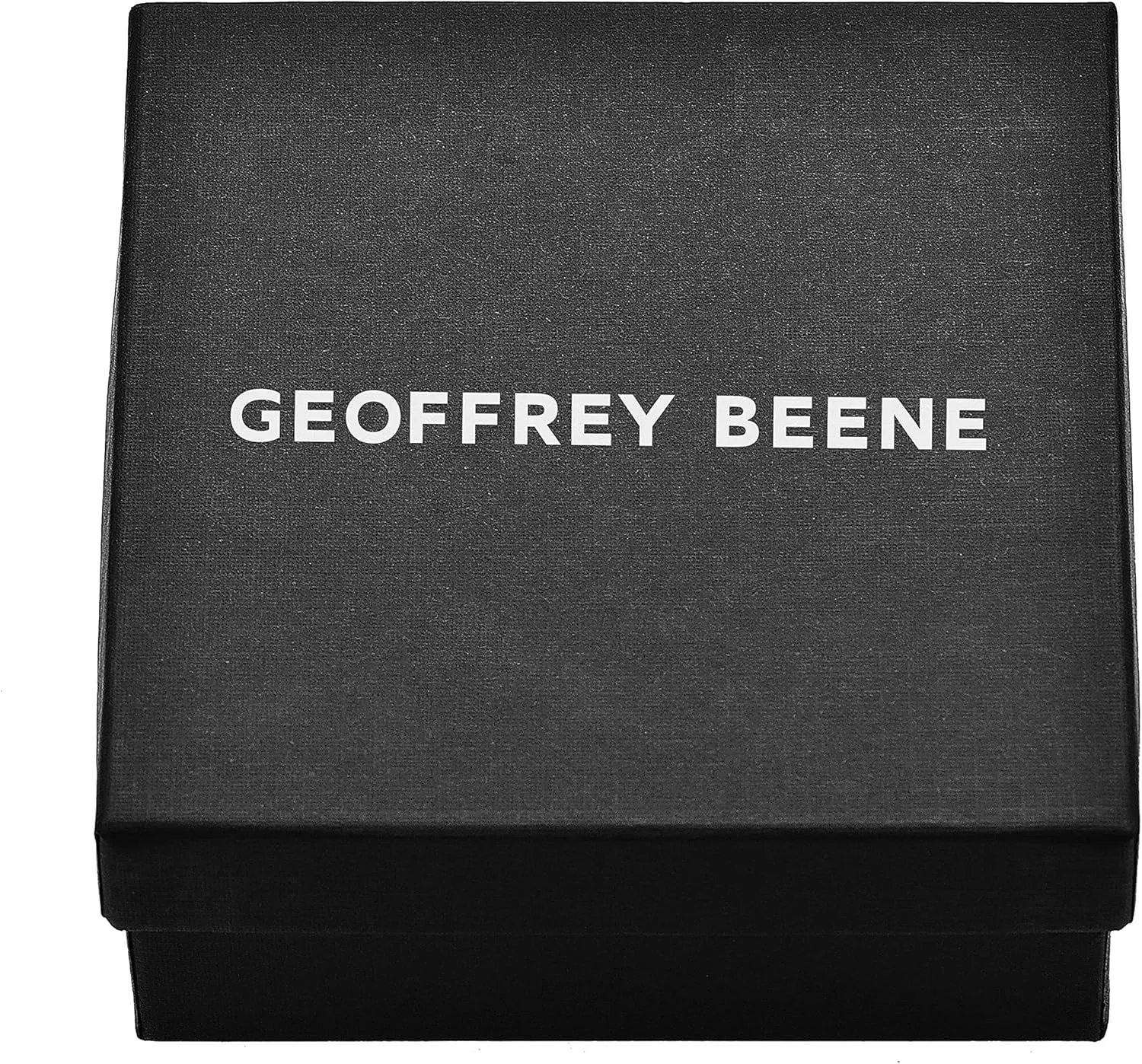 Geoffrey Beene Men's Braided Genuine Leather Bracelet with Stainless Steel Closure