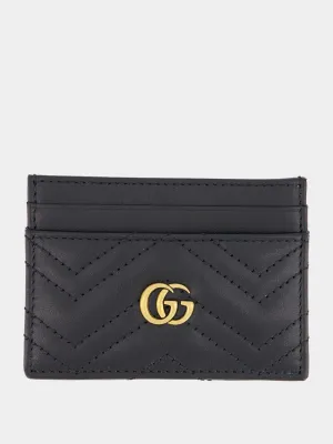 GG Marmont Black Card Case