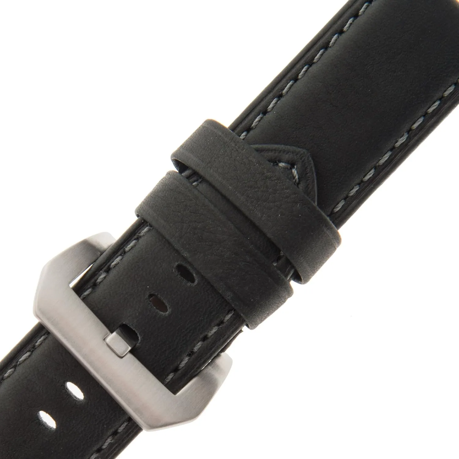 Gilden 22-26mm Gents Water-Resistant Leather Watch Strap WRBAND, fits Panerai watches