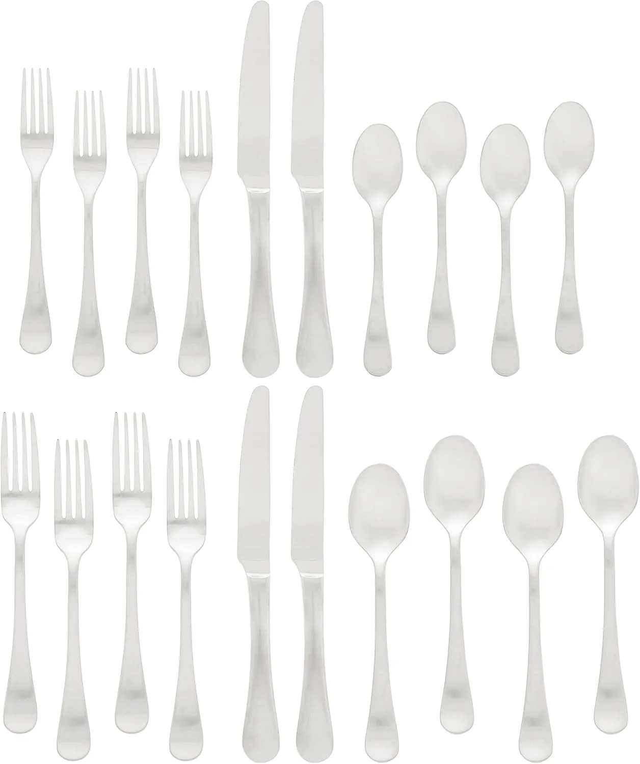 Ginkgo International Bergen 20-Piece Stainless Steel Flatware Set, Service for 4