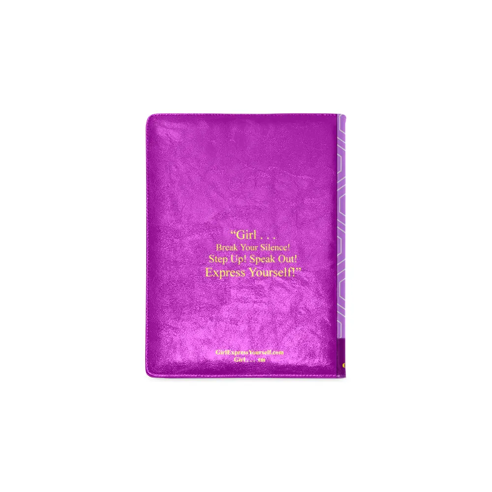 Girl 2 Stop a Wound, Stop Reliving It Custom Notebook
