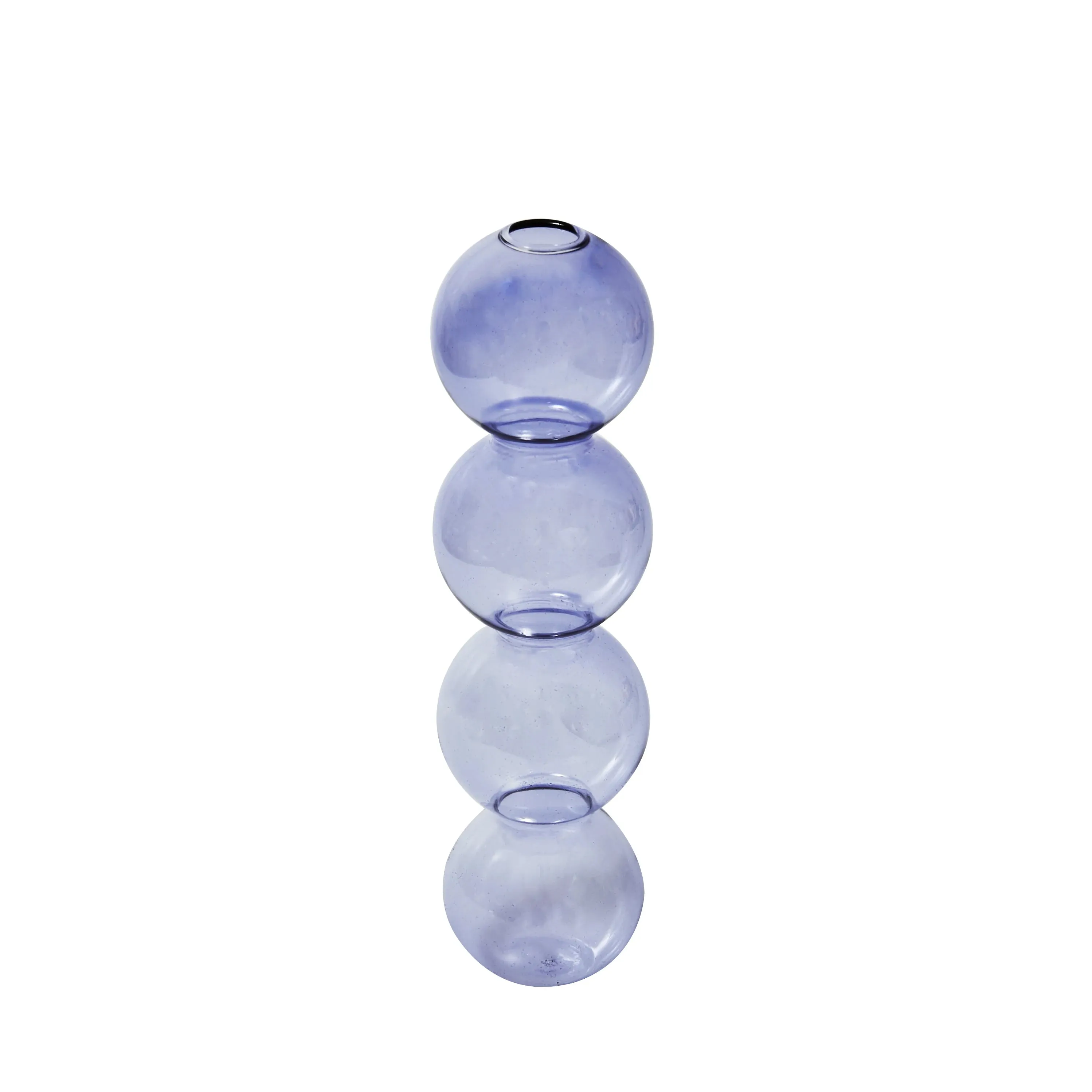 Glass Candlesticks Lilac Candle Holders