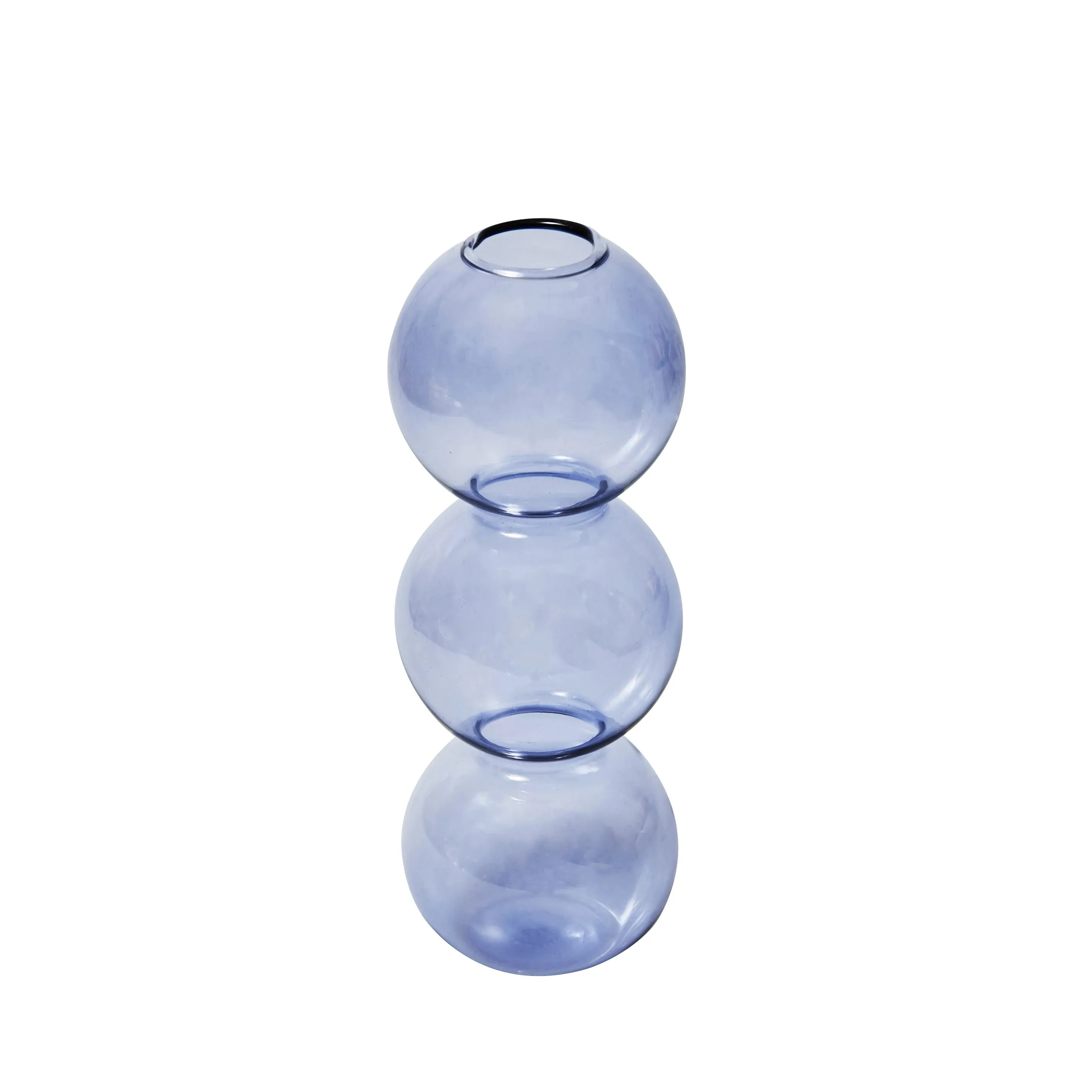 Glass Candlesticks Lilac Candle Holders