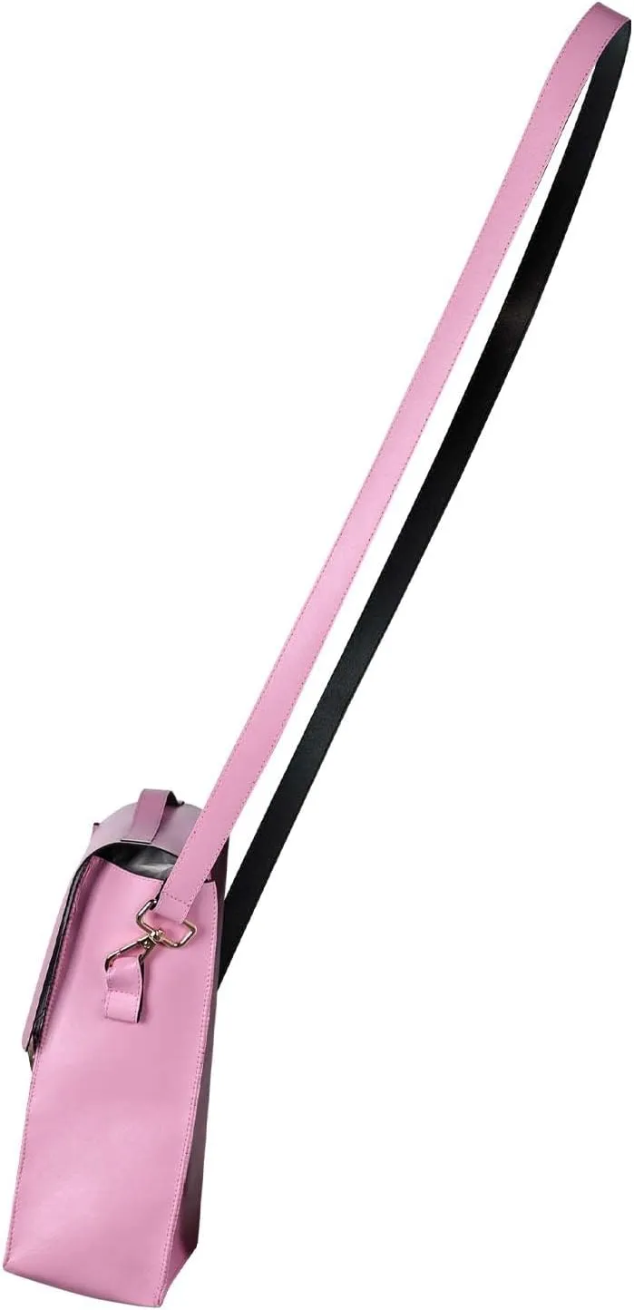 Glinda Pink Bag Leather Shoulder Handbags Fashion Square Evening Party Purse for Halloween