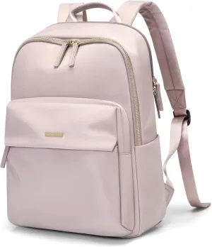 GOLF SUPAGS Laptop Backpack for Women Fits 14 Inch Notebook Casual Daypack Purse Work Travel College Bag (Pink)
