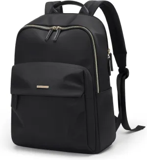 GOLF SUPAGS Laptop Backpack for Women Fits 16 Inch Notebook Casual Daypack Purse Work Travel College Bag (Black)