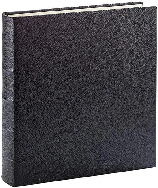 Graphic Image Standard 3-Ring Traditional Black Fine European Leather Binder (unfilled) (tm) - 8.5x11