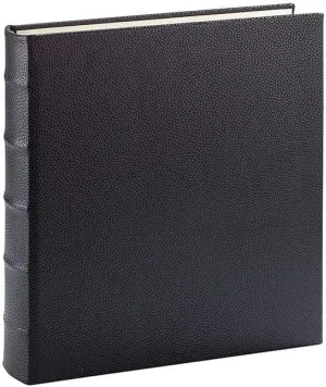 Graphic Image Standard 3-Ring Traditional Black Fine European Leather Binder (unfilled) (tm) - 8.5x11