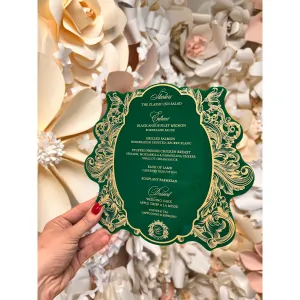 Green & Gold Elegant Menu