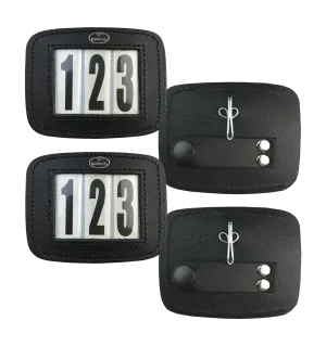 Hamag™ Pony Leather Bridle Number Holders (Pair)