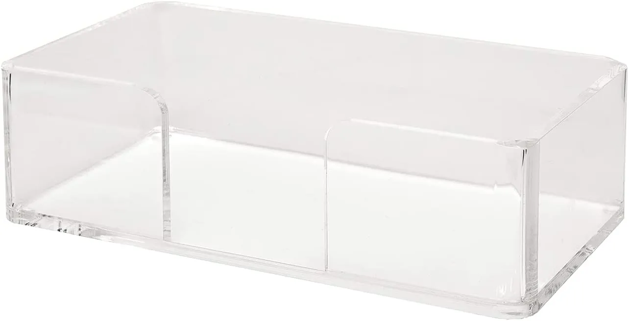 Hand Towel Holder for Bathroom Decorative Paper Hand Towels or Guest Towels Acrylic 4.5" x 9" x 2.5 Made in USA
