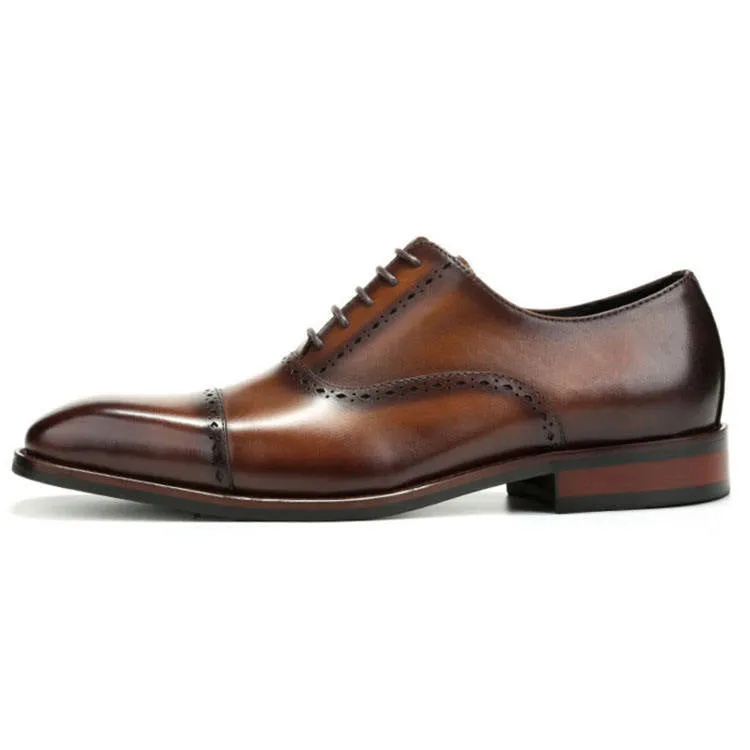 Handmade Full Grain Leather Oxford Dress Shoes