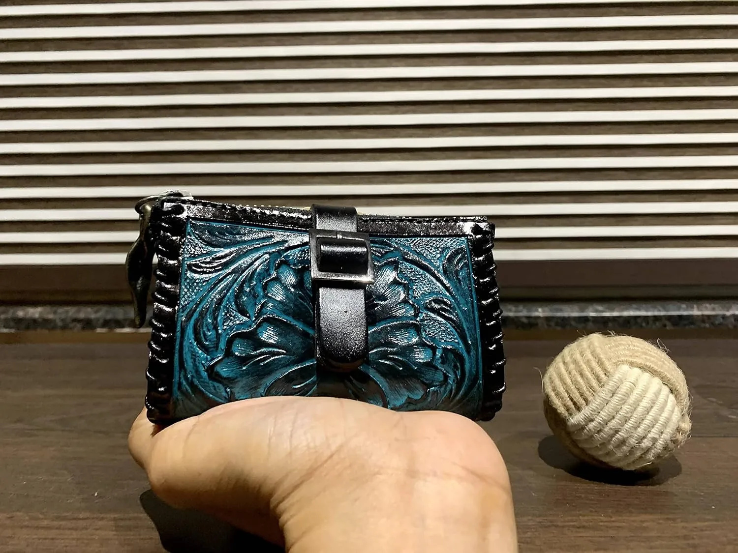 Handmade Genuine Leather Coin Purse, Hand Purse, Vintage Gift Pouch, Change Purse
