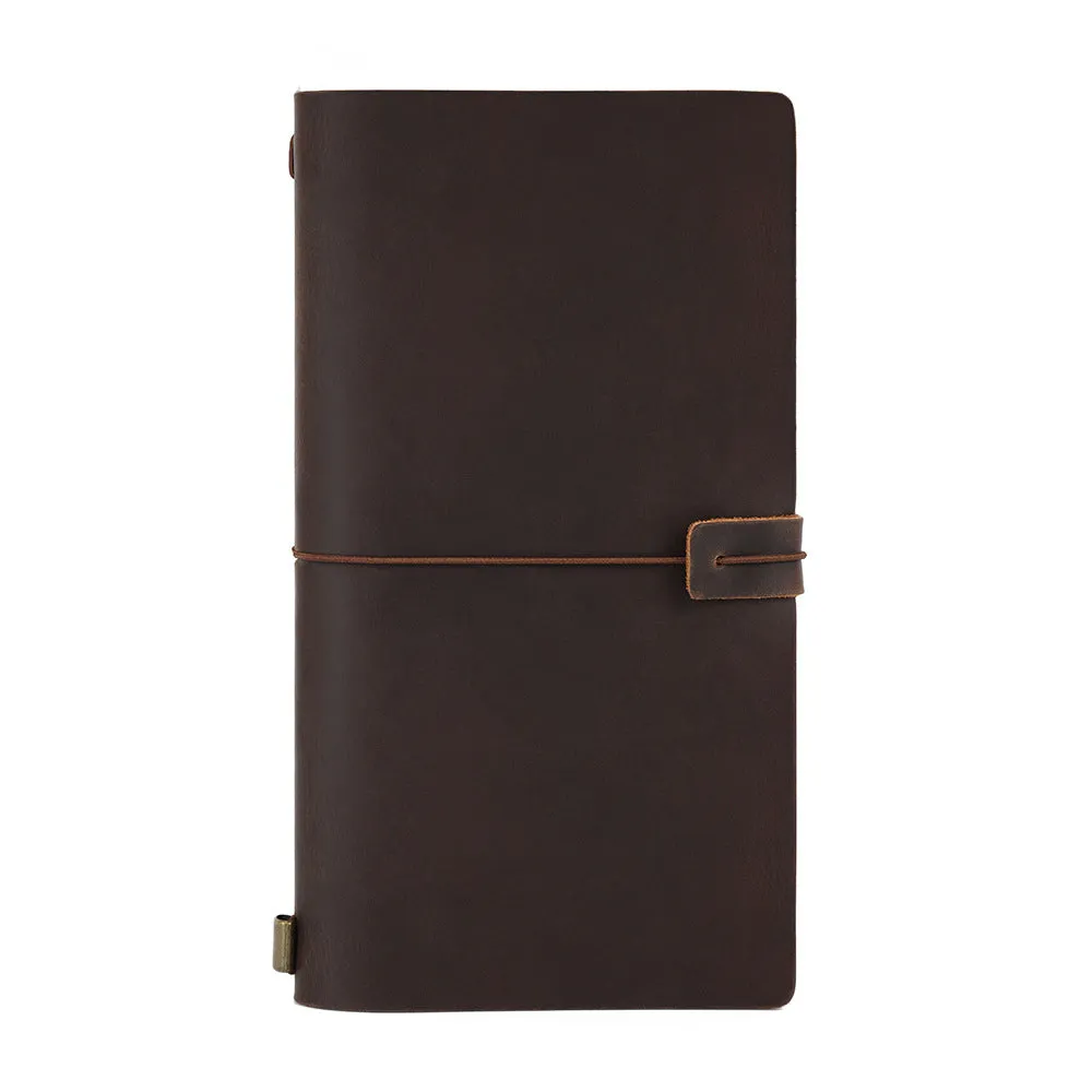 Handmade Vintage Leather Notebook Cover for Work & Travel