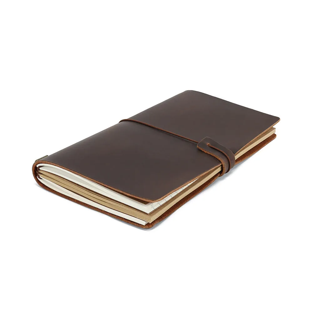 Handmade Vintage Leather Notebook Cover for Work & Travel