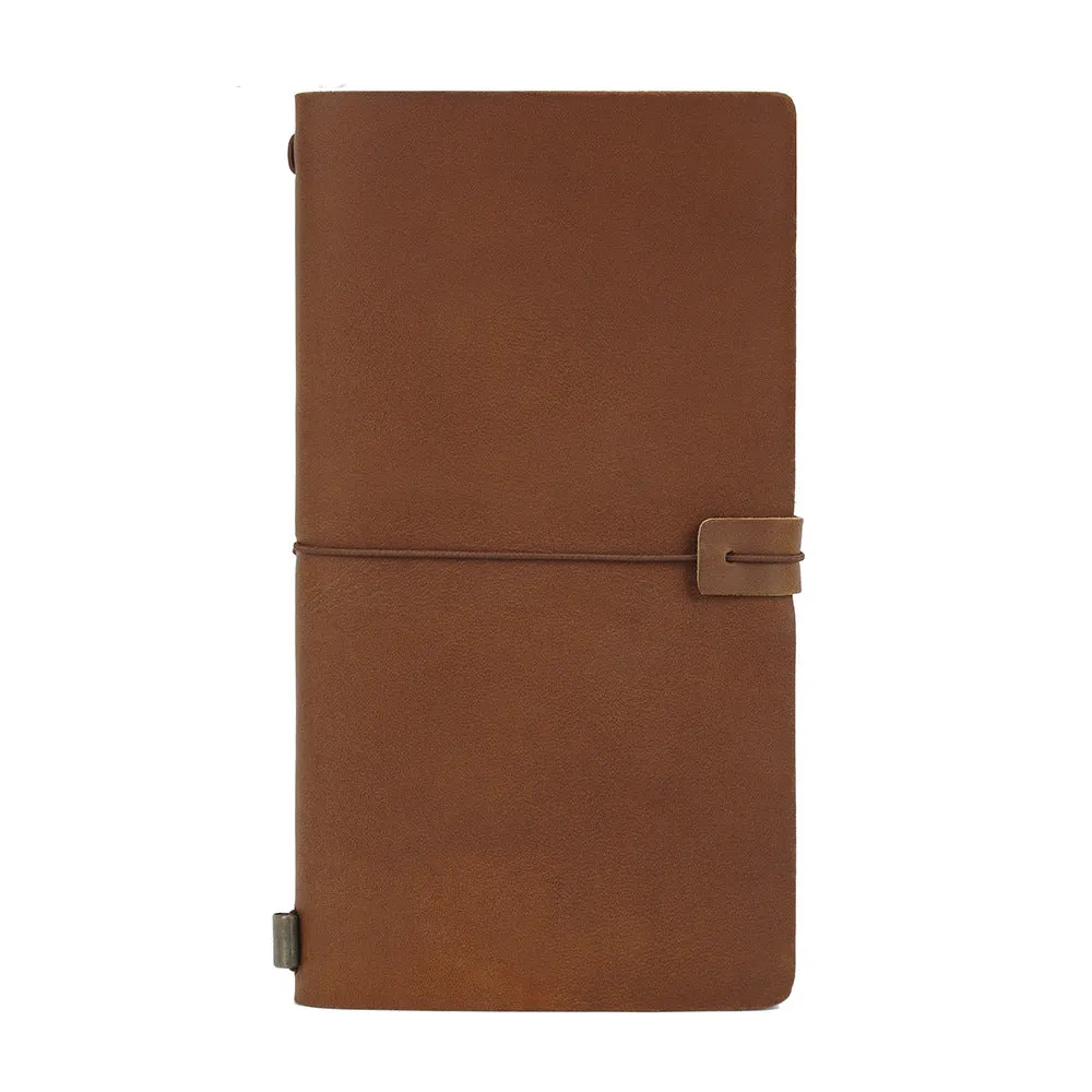 Handmade Vintage Leather Notebook Cover for Work & Travel