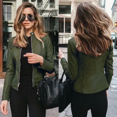 Hannah | Comfortable Women's Leather Jacket - Stylish & Durable Outerwear
