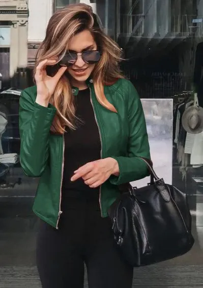 Hannah | Comfortable Women's Leather Jacket - Stylish & Durable Outerwear