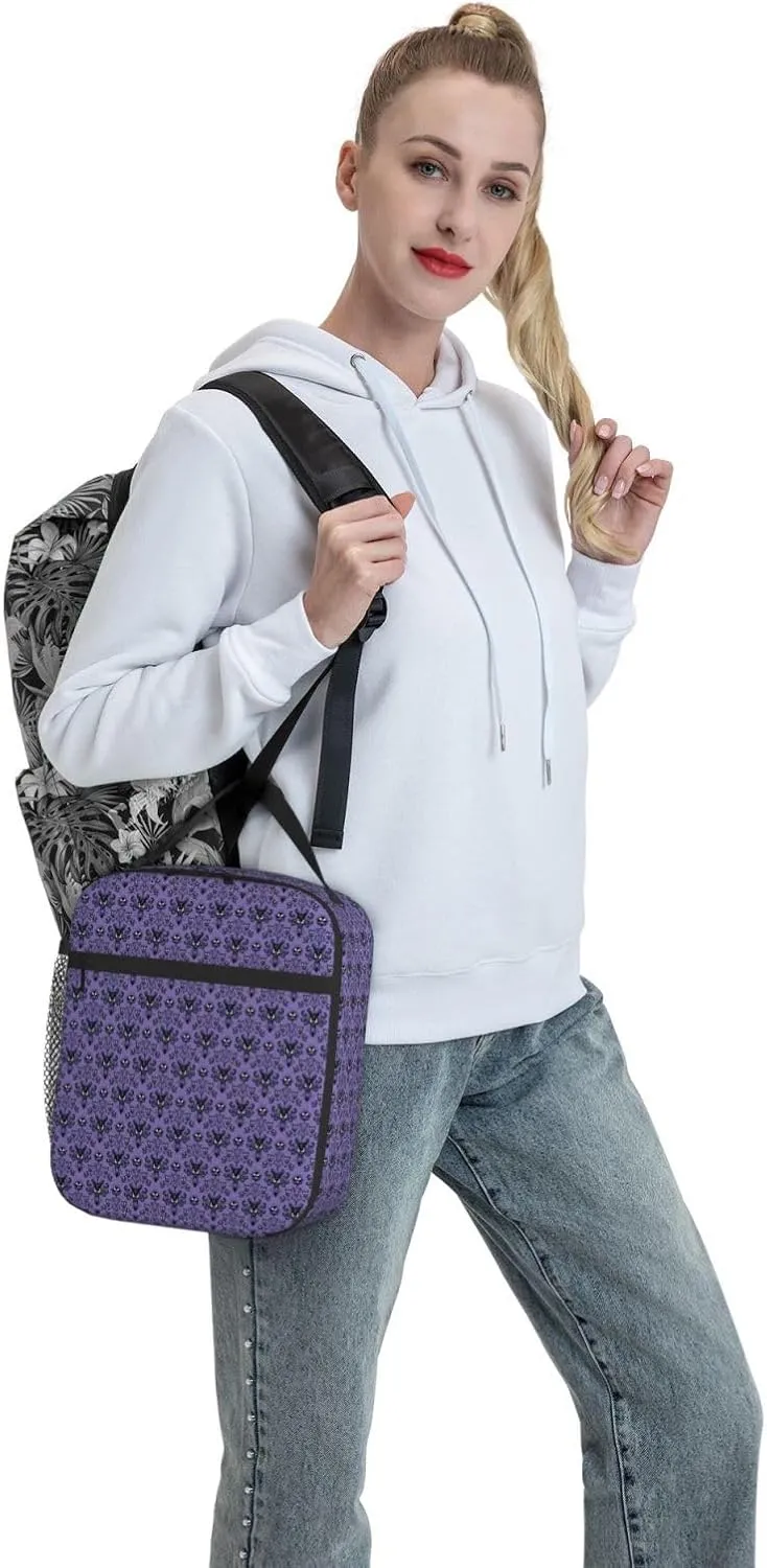 Haunted Mansion Portable Insulated Lunch Box For Men Women Lunch Bag Suitable For Outings