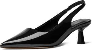heelchic Women's Kitten Heel, Closed Pointed Toe Low Heel, Comfortable Pumps Shoes for Women Dress Shoes