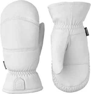 Hestra Unisex Leather Box Mitt, Leather Winter Ski Mittens for Alpine Skiing & Cold Winter Weather for Men & Women