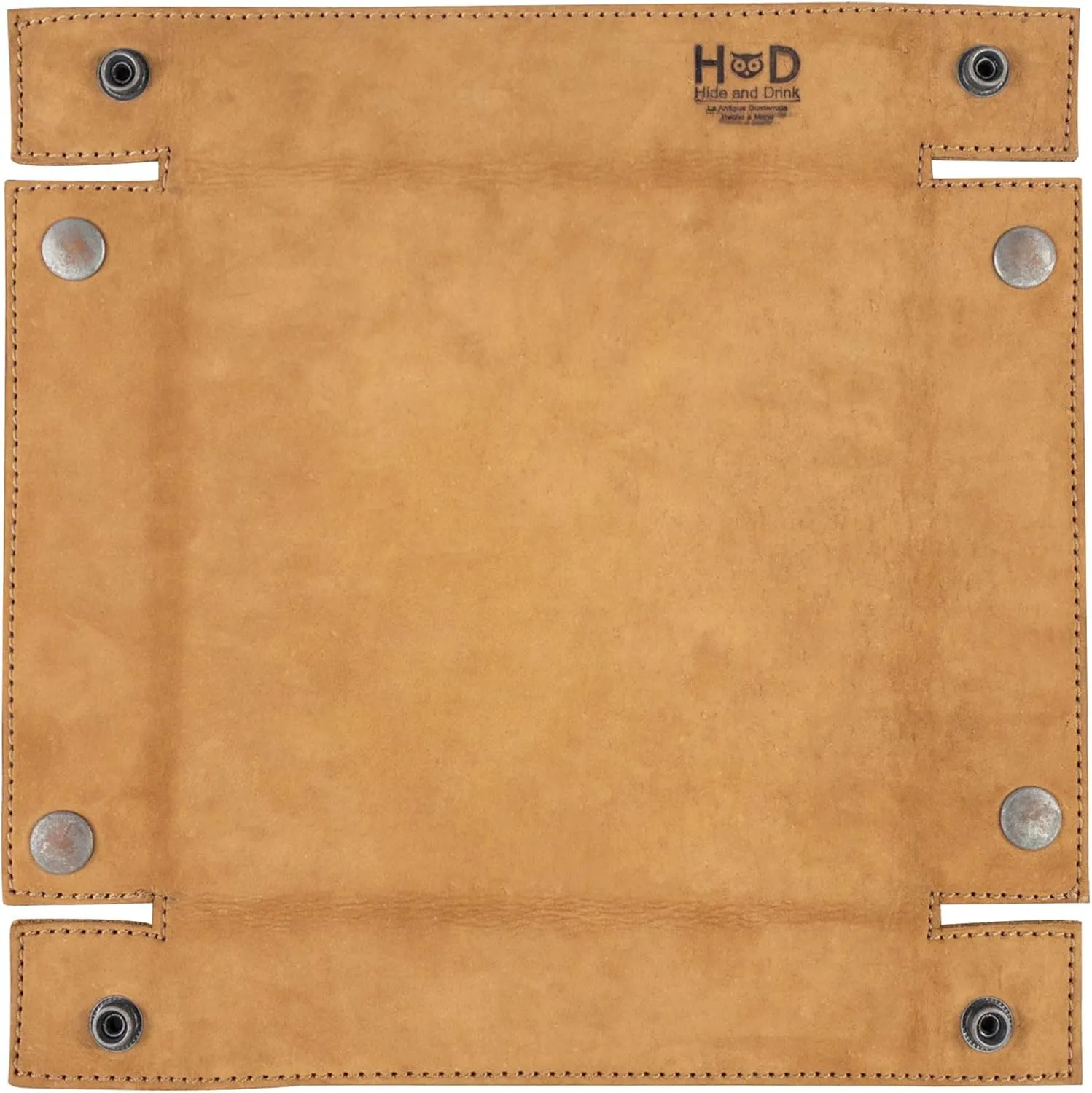 Hide & Drink, Leather Catchall Change Keys Coins Jewels Box Tray Big Storage, Handmade Includes 101 Year Warranty :: Old Tobacco