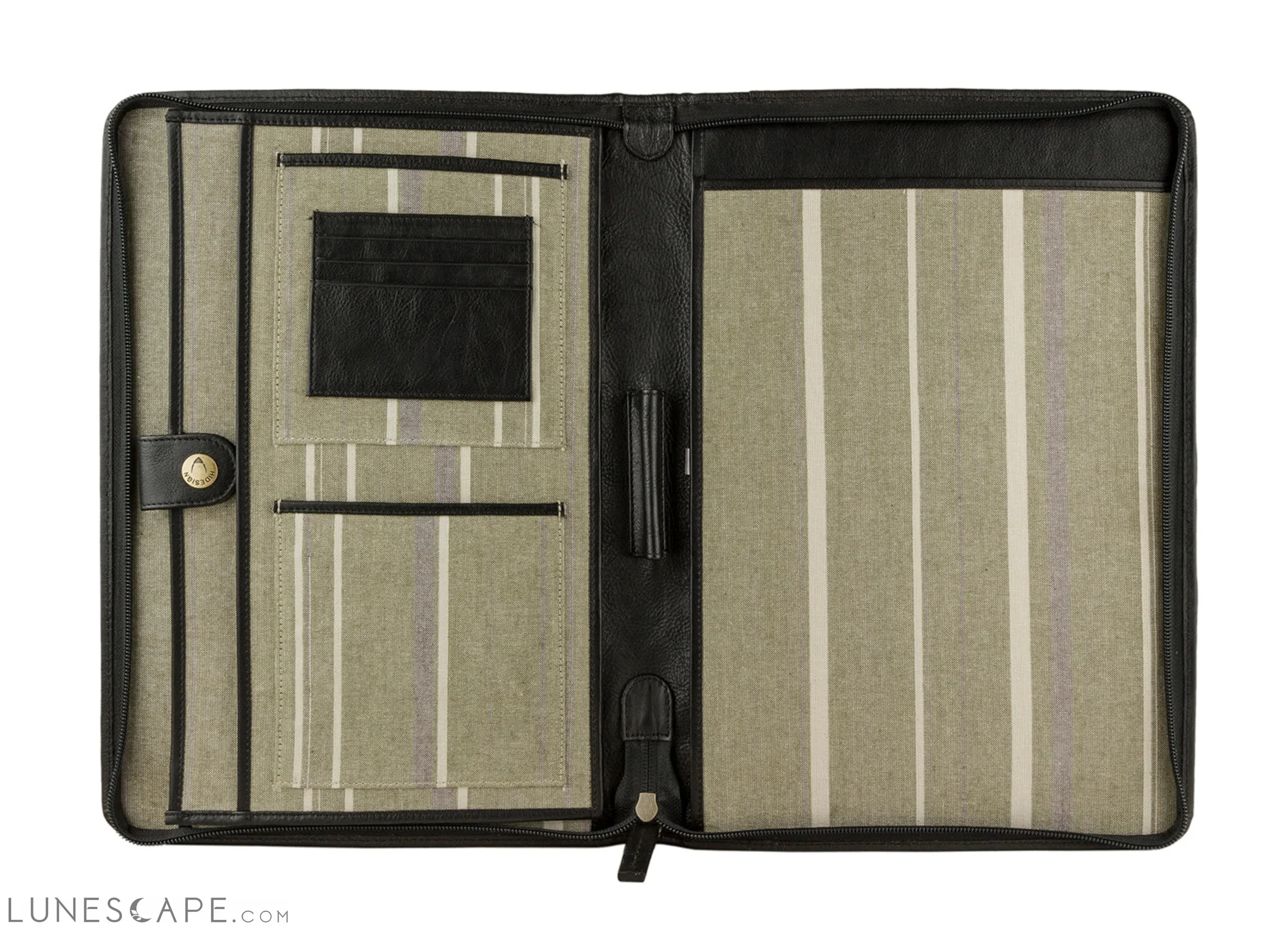Hidesign IMG iPad Leather Portfolio/Padfolio With Handmade Paper Notebook