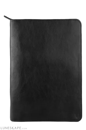 Hidesign IMG iPad Leather Portfolio/Padfolio With Handmade Paper Notebook