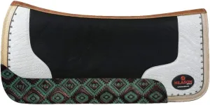 HILASON Western Wool Felt Horse Saddle Pad W/Distressed Wear Leather | Felt Saddle Pad | Felt Saddle Pad for Horses | Western Felt Saddle Pad | Felt Horse Saddle Pad | Wool Felt Horse Pad