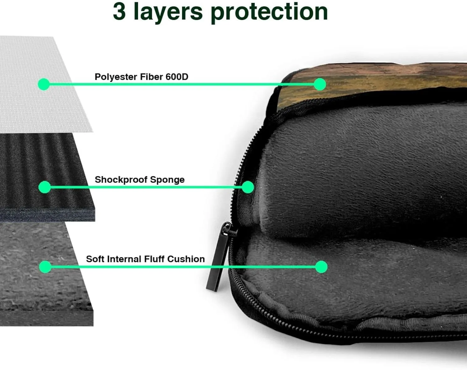 Historical Site Painting Laptop Bag for Women Men 15.6" Computer Sleeve Business Travel Briefcase Messenger Bag