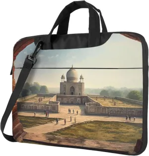 Historical Site Painting Laptop Bag for Women Men 15.6" Computer Sleeve Business Travel Briefcase Messenger Bag