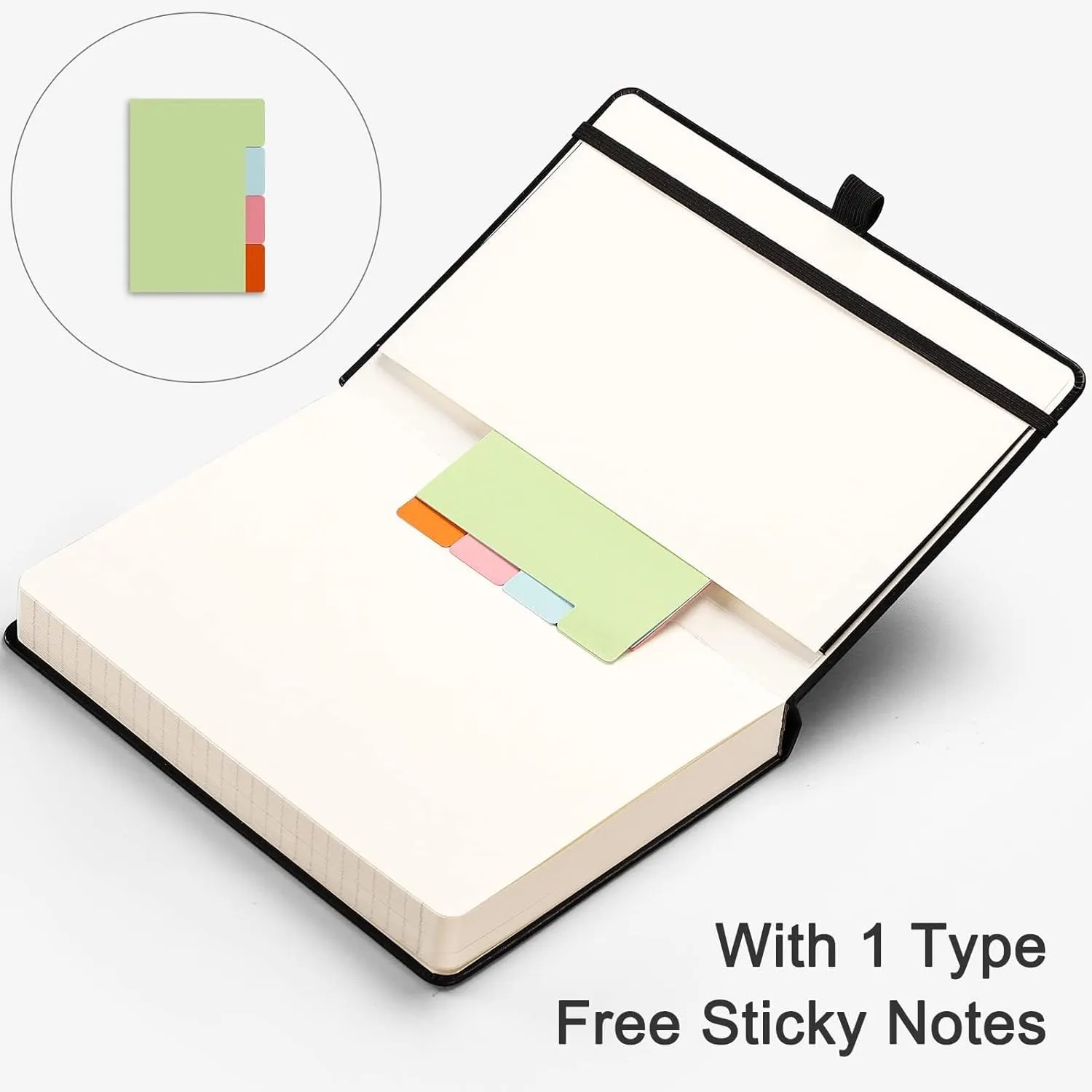HIUKOOKA College Ruled Notebooks for work, A5 Lined Notebook Leather Journal, 320 Pages Thick Notebook Journals for Writing Diary Office School Students, 5.75'' X 8.38'' - Green