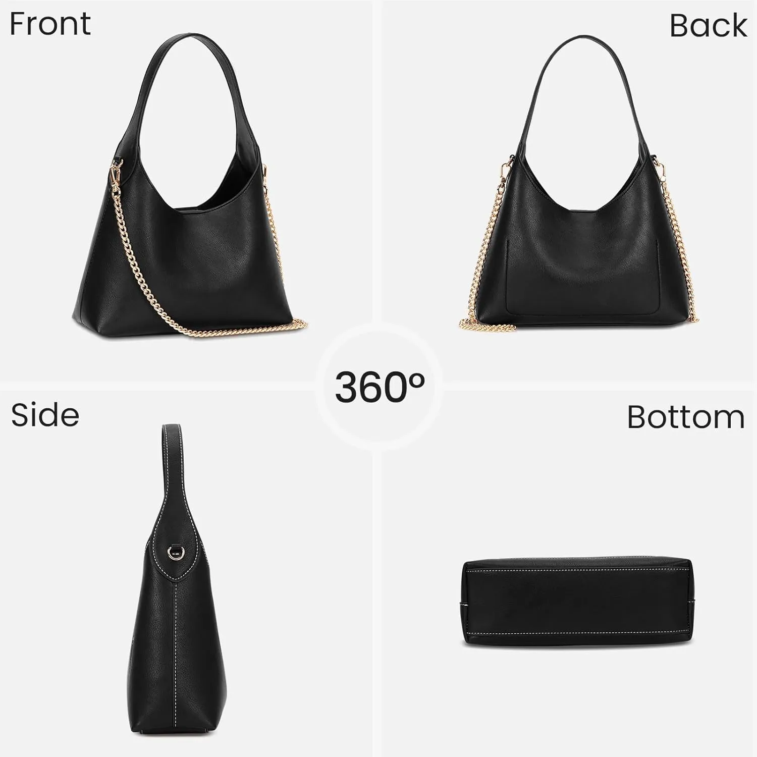 Hobo Bags for Women Leather Shoulder Bag Tote Handbag Cherry Purse Small Hobo Crossbody Bag Vintage Shoulder Handbag