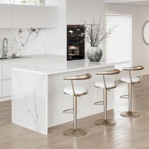 homary Kitchen Islands with Ample Storage 72" Kitchen Island with Seating & Drawers,Modern Island Table with Storage Cabinet (Sintered Stone Top, White)