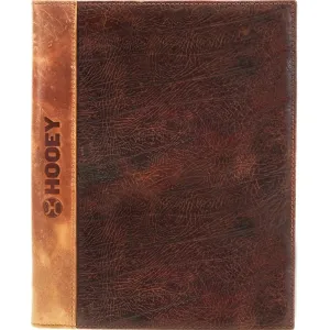 Hooey "Classic" Leather Notebook Cover- Brown