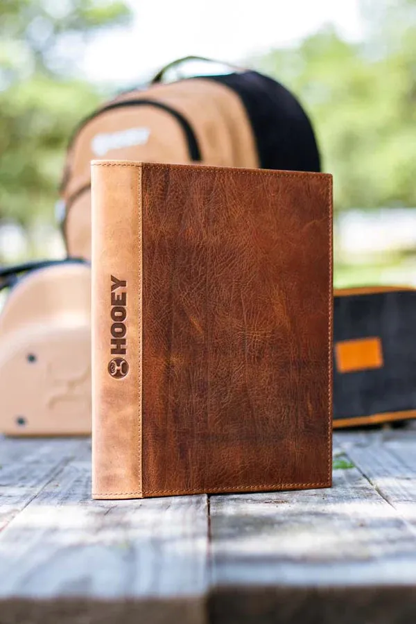 Hooey "Classic" Leather Notebook Cover- Brown