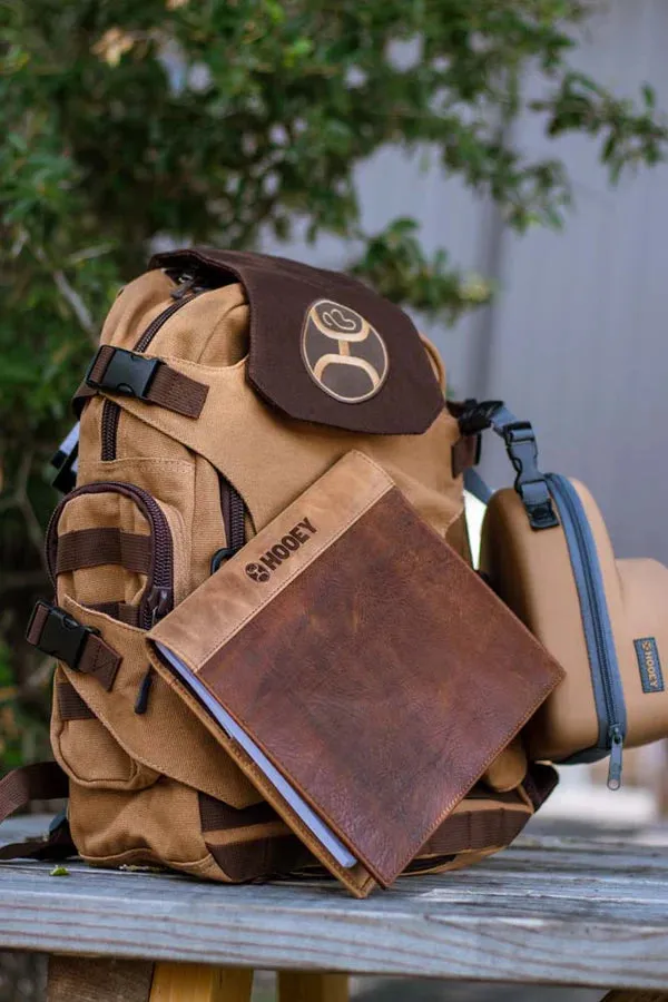 Hooey "Classic" Leather Notebook Cover- Brown