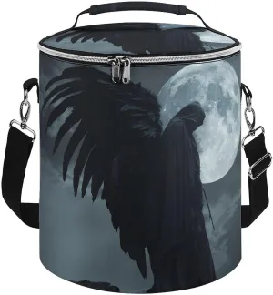 Horror Vampire Devil Grim Reaper Insulated Lunch Bag Reusable Cooler Tote Bag for Camping Picnic Beach Work