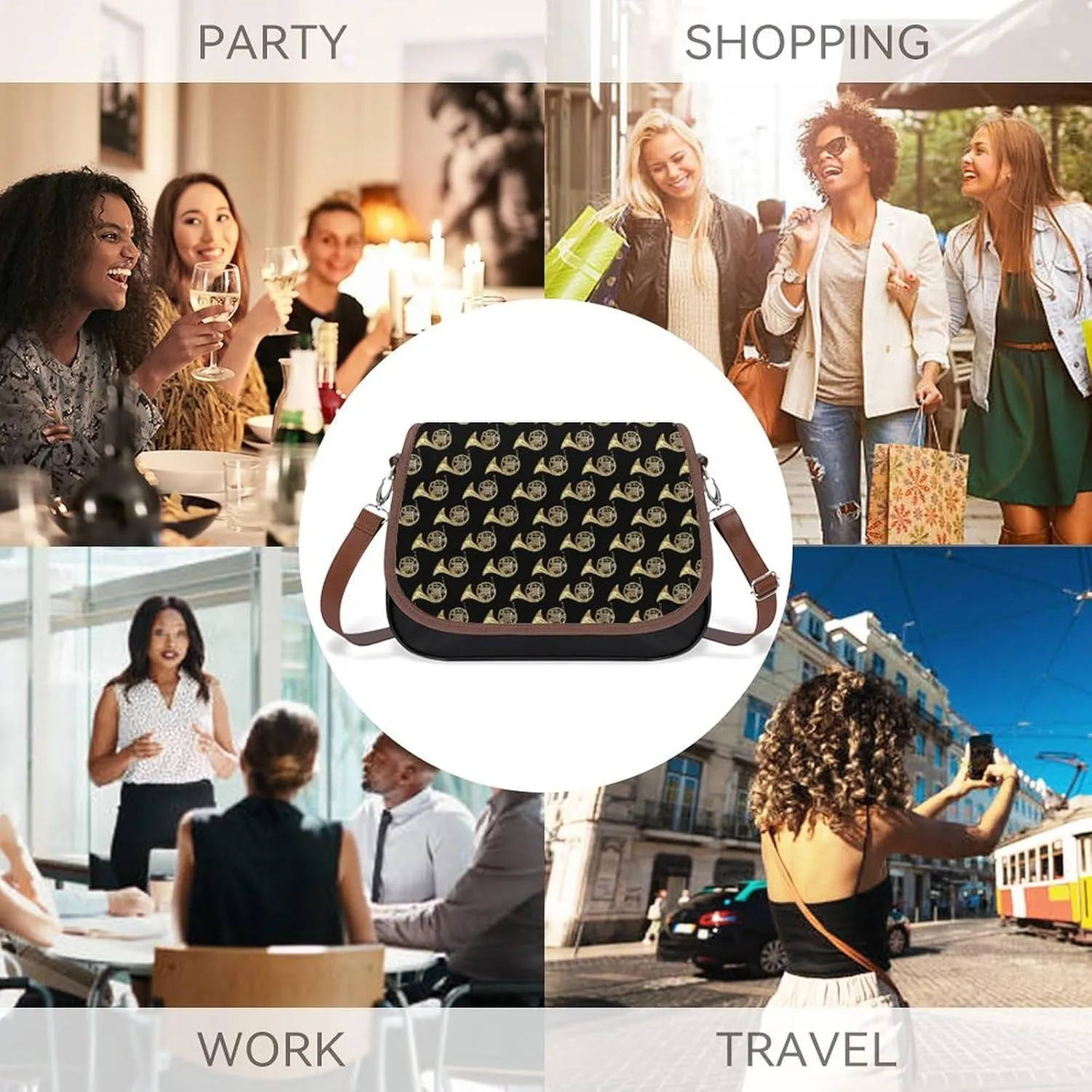 Hotdog Fun Food Hot Dog Fashionable And Exquisite Shoulder Bag, Convenient Leather Crossbody Bag for Going Out